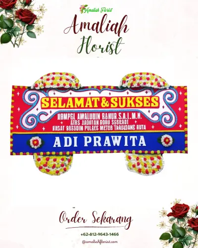 Karangan Bunga Ucapan Selamat di Pedeslohor
