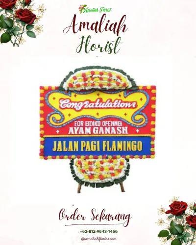 Bunga Papan Congratulation di Pedeslohor